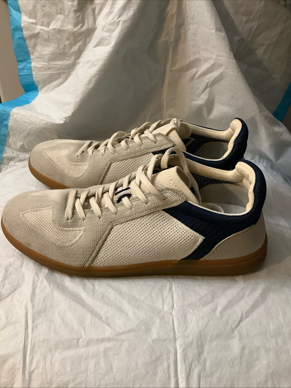 Rothy's The RS01 Sneakers In The Hudson Colorway Blue Knit Washable Men's 11 - Picture 8 of 12